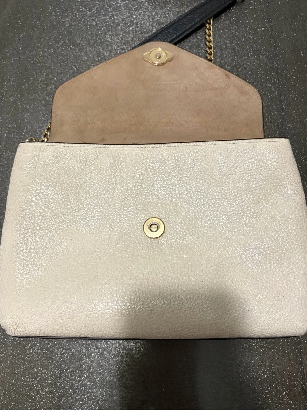 COACH TAMMIE Shoulder Bag C6786 Chain Crossbody Pebble Leather Handbag Purse